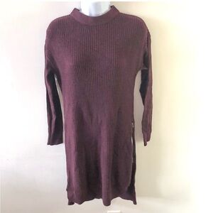 Halogen crewneck sweater, burgundy, size XS